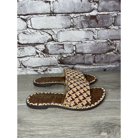 Sam Edelman Gunner 3 Peach Pearl Beaded Multi Sandals Women’s Sz 6.5M US/36.5EU - Picture 5 of 16